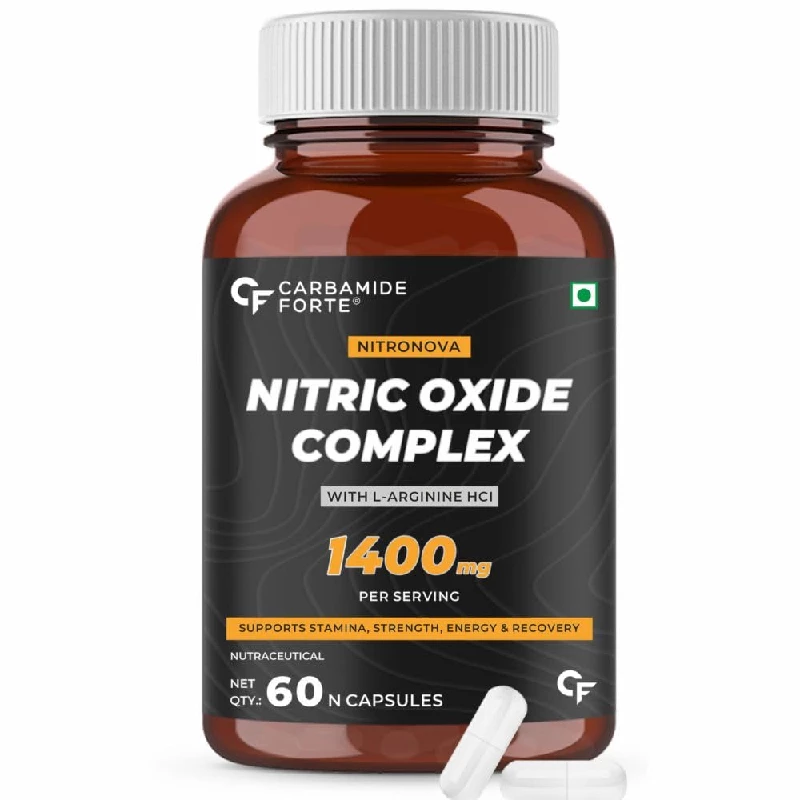 Carbamide Forte Nitric Oxide Supplement 1400mg with L-Arginine HCL, AAKG, L Citrulline Malate, Beet Root Extract & Caffeine